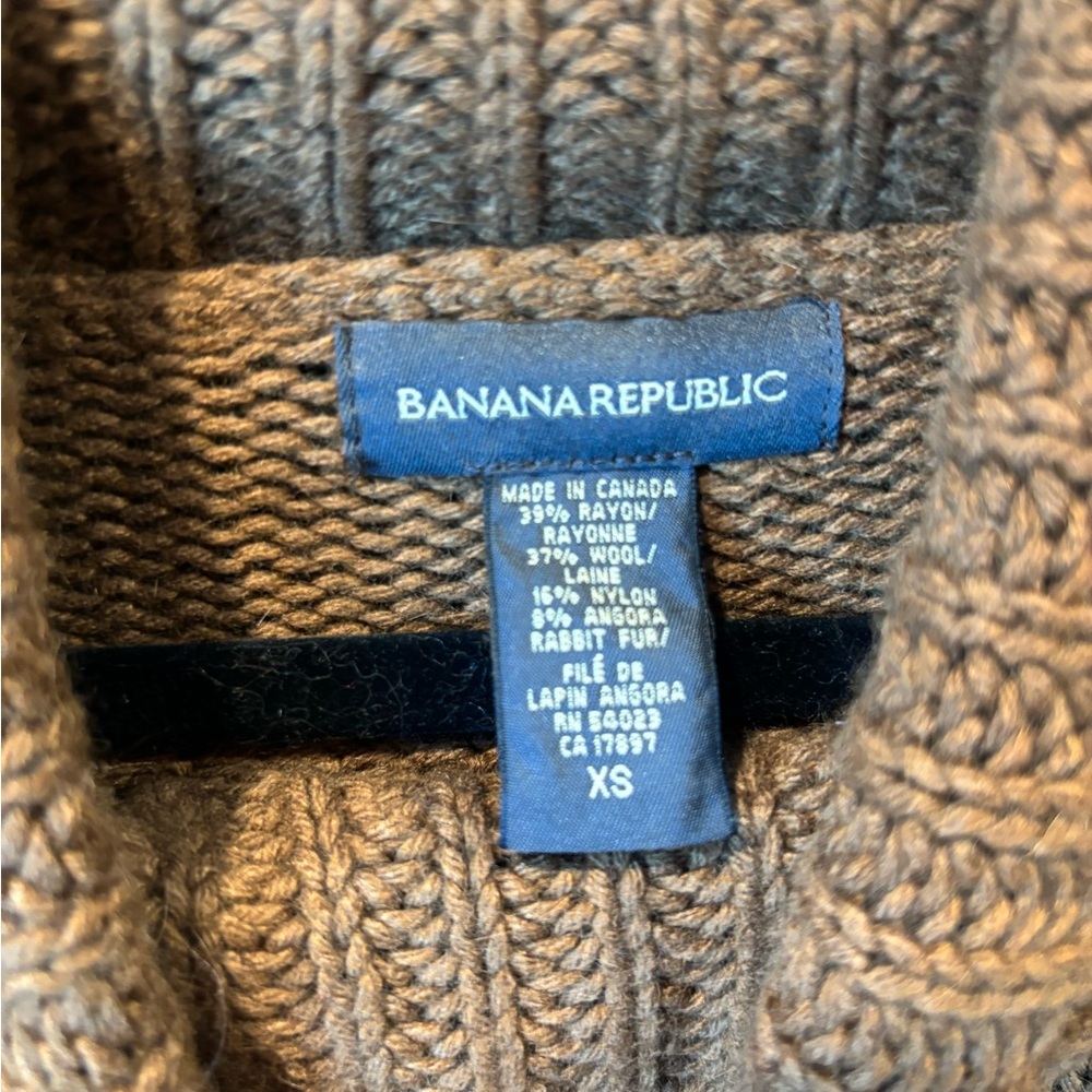 Banana Republic Brown Cowl Neck Sweater - Picture 2 of 4